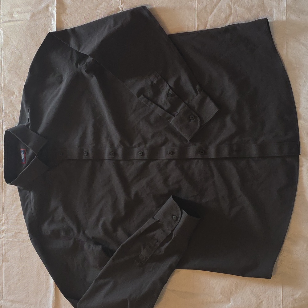 UNTUCKit‎ Men's Solid Black Long Sleeve Button Down Shirt XXL Slim Tall - Picture 3 of 8